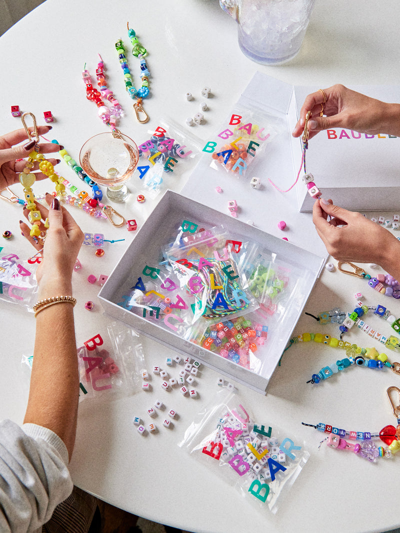 BaubleBar Party Bead Kit - Bag Charms Party Bead Kit - 
    DIY jewelry making kit for bag charms 
  
