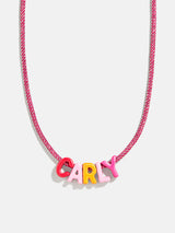 BaubleBar Oversized Waterproof Custom Kids Necklace - Pink - 
    Get Gifting Early: 20% Off Custom
  
