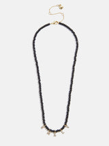 BaubleBar Mini Semi-Precious Pavé Custom Necklace - Onyx - 
    Personalized name necklace
  
