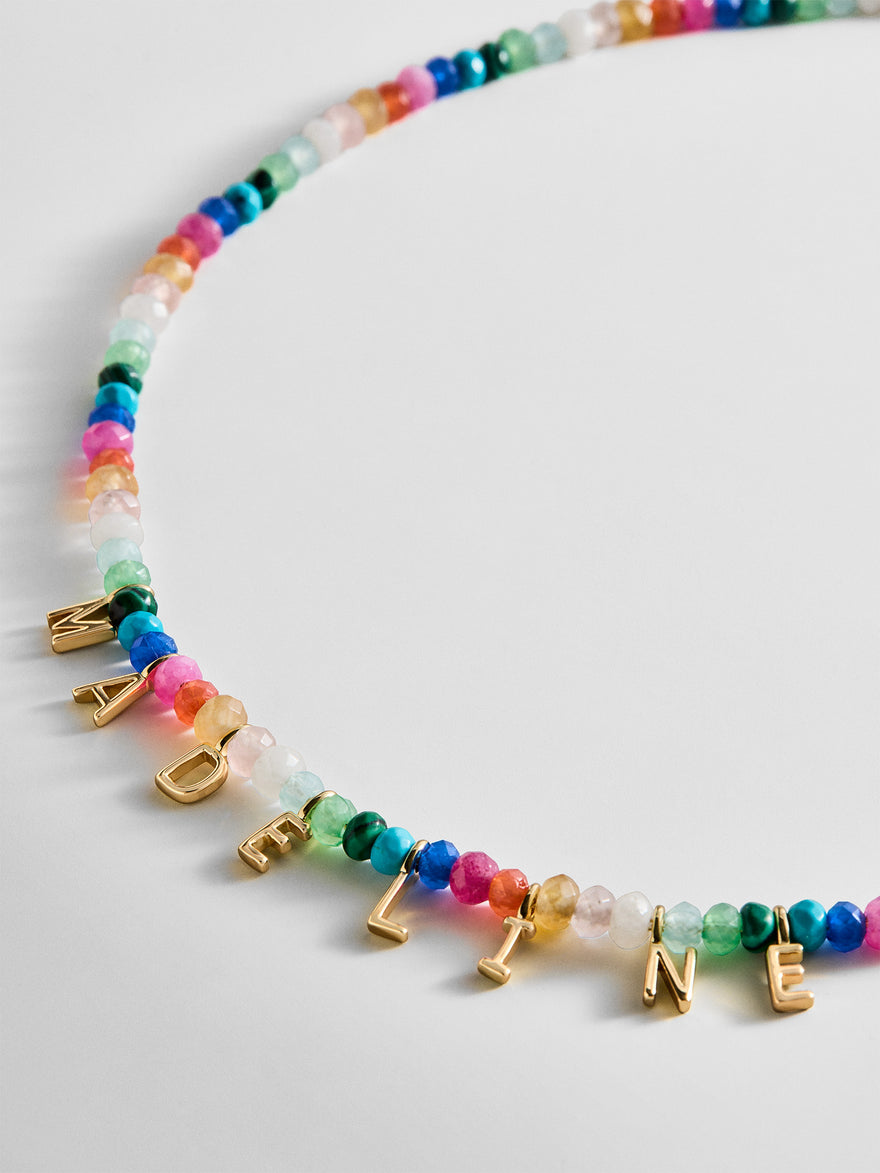 Mini Semi-Precious Custom Necklace - Multi