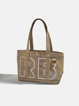BaubleBar Lilac - 
    Personalized canvas tote bag with custom embroidered initials 
  

