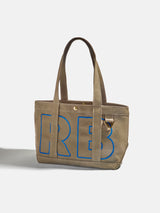 BaubleBar Royal Blue - 
    Personalized canvas tote bag with custom embroidered initials 
  

