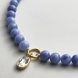 Janette Beaded Ring Necklace - Sodalite