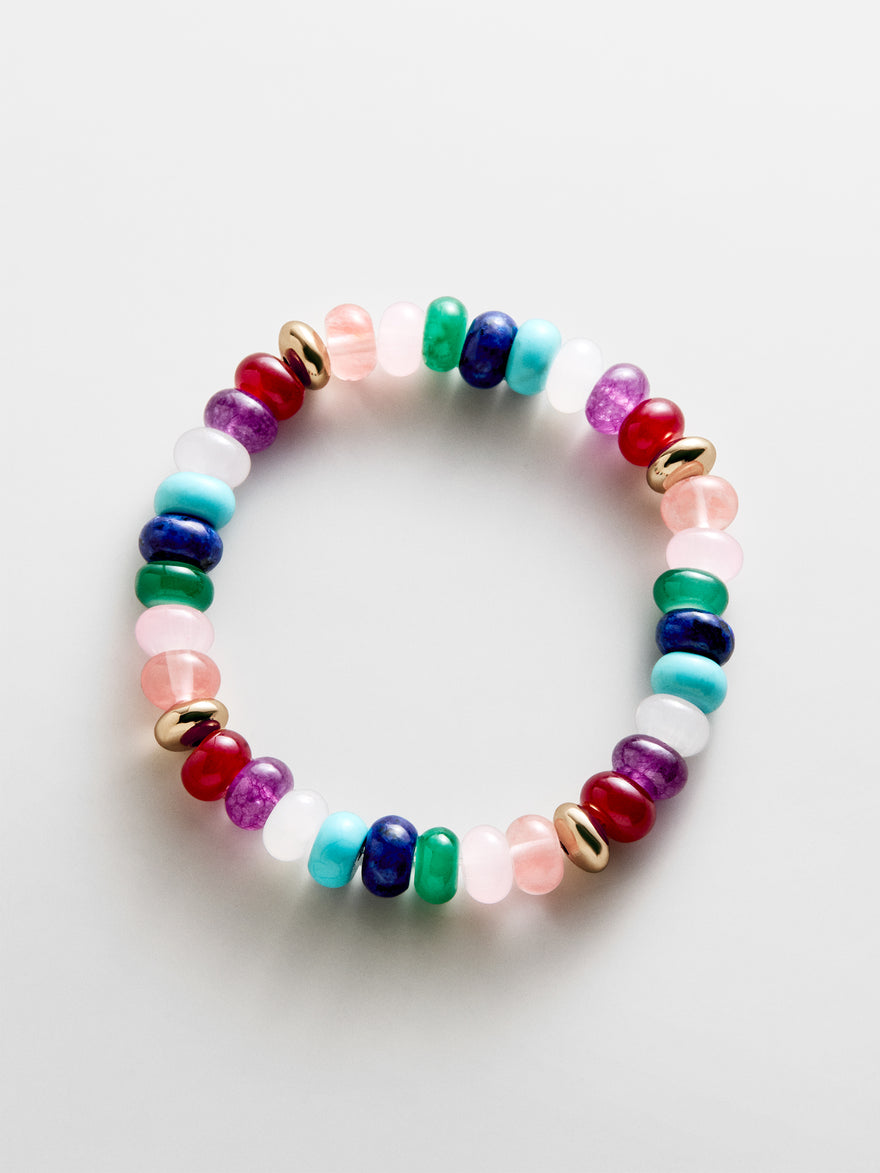 Marjorie Beaded Bracelet - Dark Multi