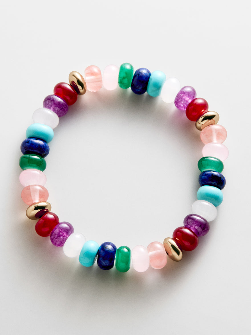 Marjorie Beaded Bracelet - Dark Multi