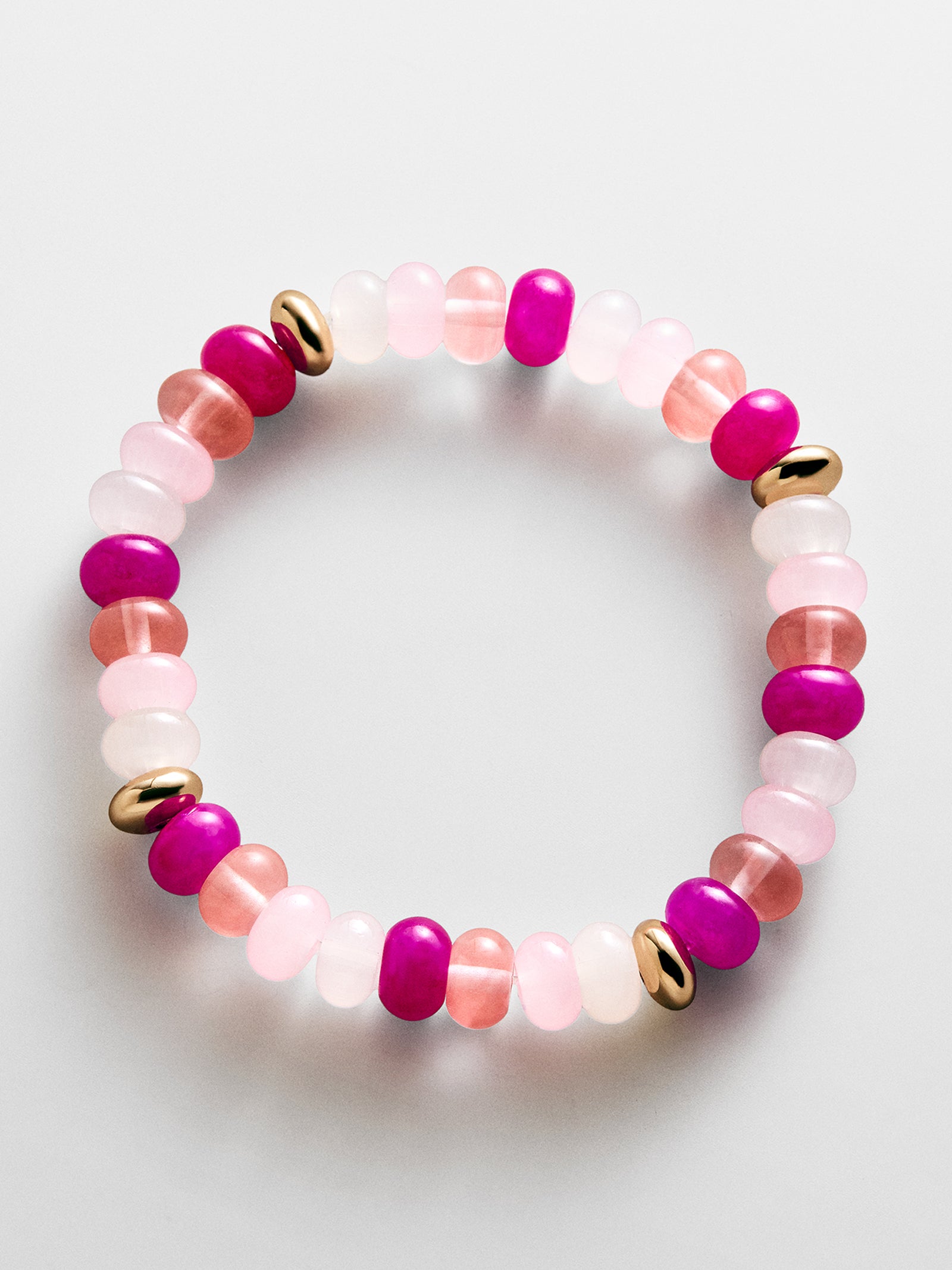 Marjorie Beaded Bracelet - Pink Multi