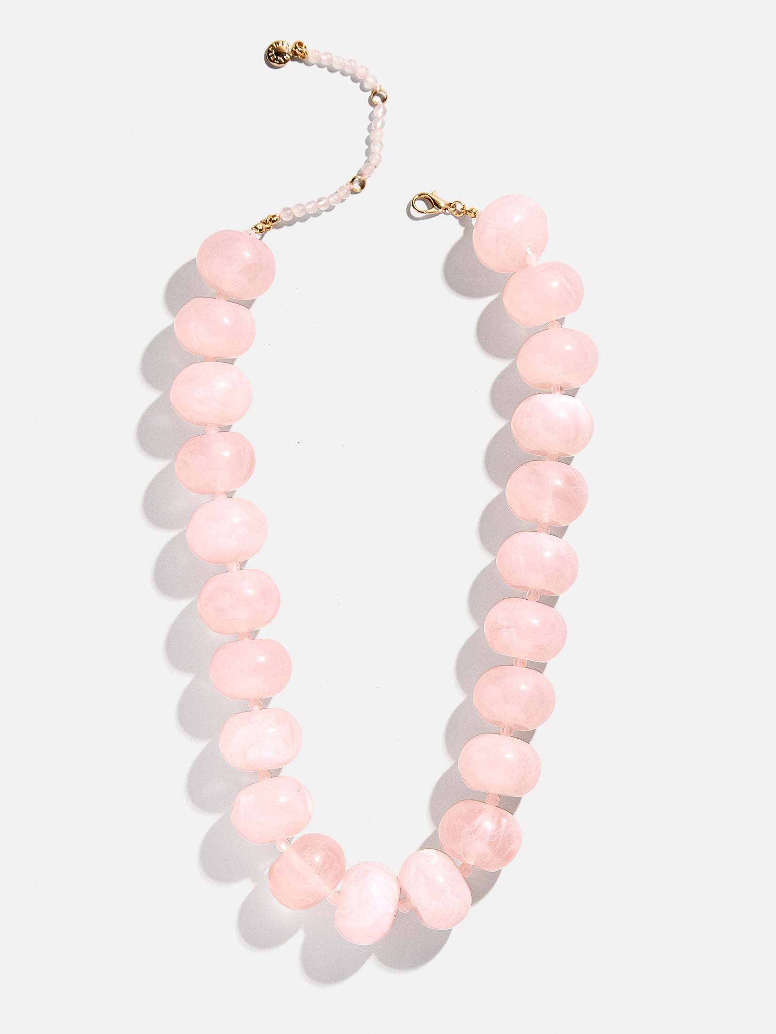 Joan Semi-Precious Necklace - Rose Quartz