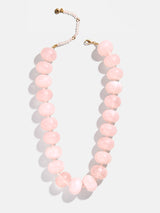 BaubleBar Joan Semi-Precious Necklace - Rose Quartz - 
    Rose quartz chunky bead necklace
  
