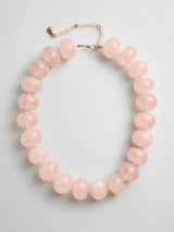 BaubleBar Joan Semi-Precious Necklace - Rose Quartz - 
    Rose quartz chunky bead necklace
  
