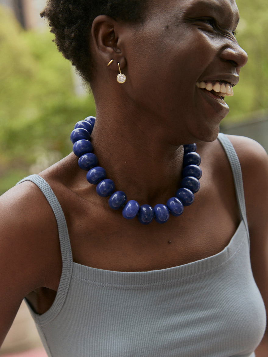 Joan Semi-Precious Necklace - Lapis