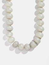 BaubleBar Joan Semi-Precious Necklace - Gray Quartz - 
    Grey quartz chunky bead necklace
  
