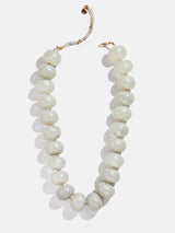 BaubleBar Joan Semi-Precious Necklace - Gray Quartz - 
    Grey quartz chunky bead necklace
  
