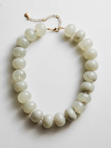 BaubleBar Joan Semi-Precious Necklace - Gray Quartz - 
    Grey quartz chunky bead necklace
  
