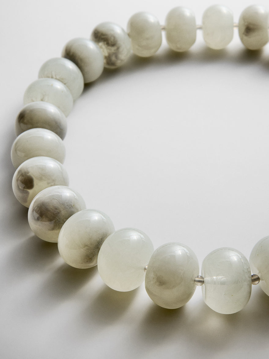Joan Semi-Precious Necklace - Gray Quartz