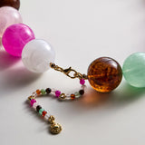 Jane Beaded Necklace - Pink Multi Bead