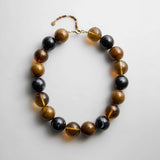 Jane Beaded Necklace - Brown/Black Multi Bead