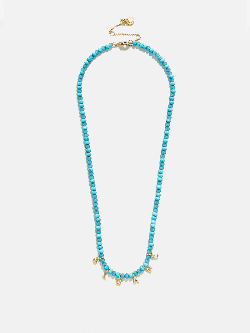 Mini Semi-Precious Custom Necklace - Turquoise