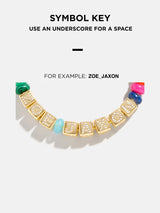 BaubleBar Block Letter Beaded Custom Necklace - Multi - 
    Personalized name necklace 
  
