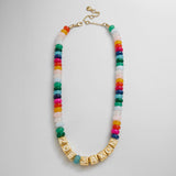 Block Letter Beaded Custom Necklace - Multi