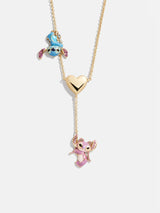 BaubleBar Disney Lilo & Stitch Dynamic Duo Lariat Necklace - Disney Stitch - 
    Disney gold Y necklace 
  
