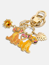 BaubleBar Disney The Lion King Dynamic Duo Bag Charm - Disney The Lion King - 
    Gold keychain with Disney charms
  
