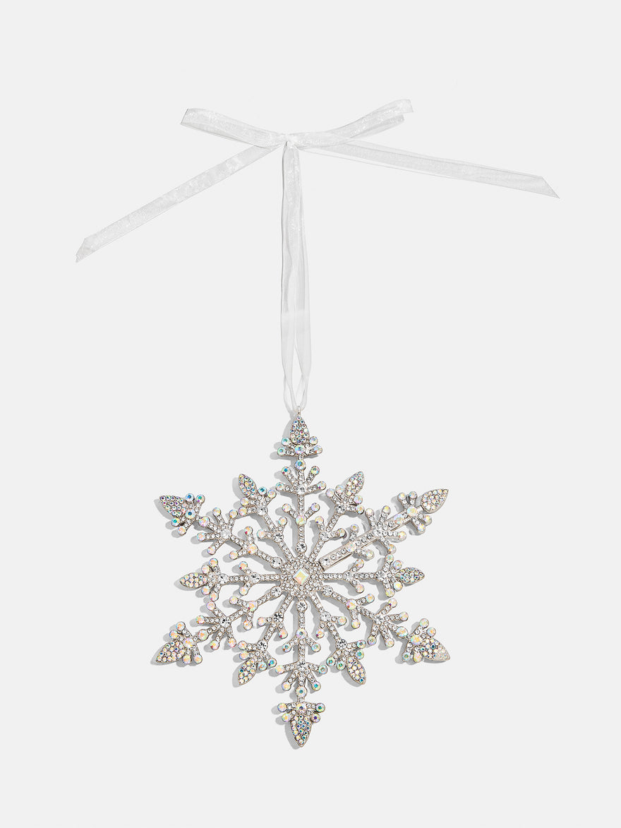 Snow & Behold Snowflake Ornament - Silver/Pavé