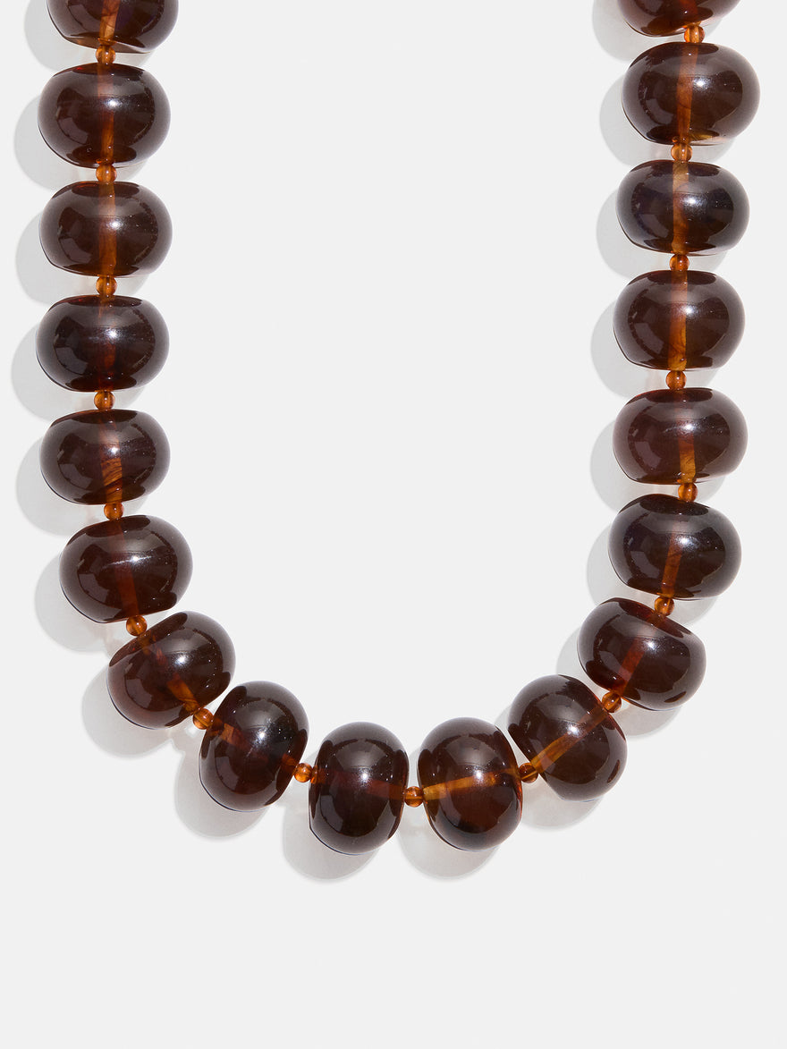 Joan Semi-Precious Necklace - Smoky Quartz
