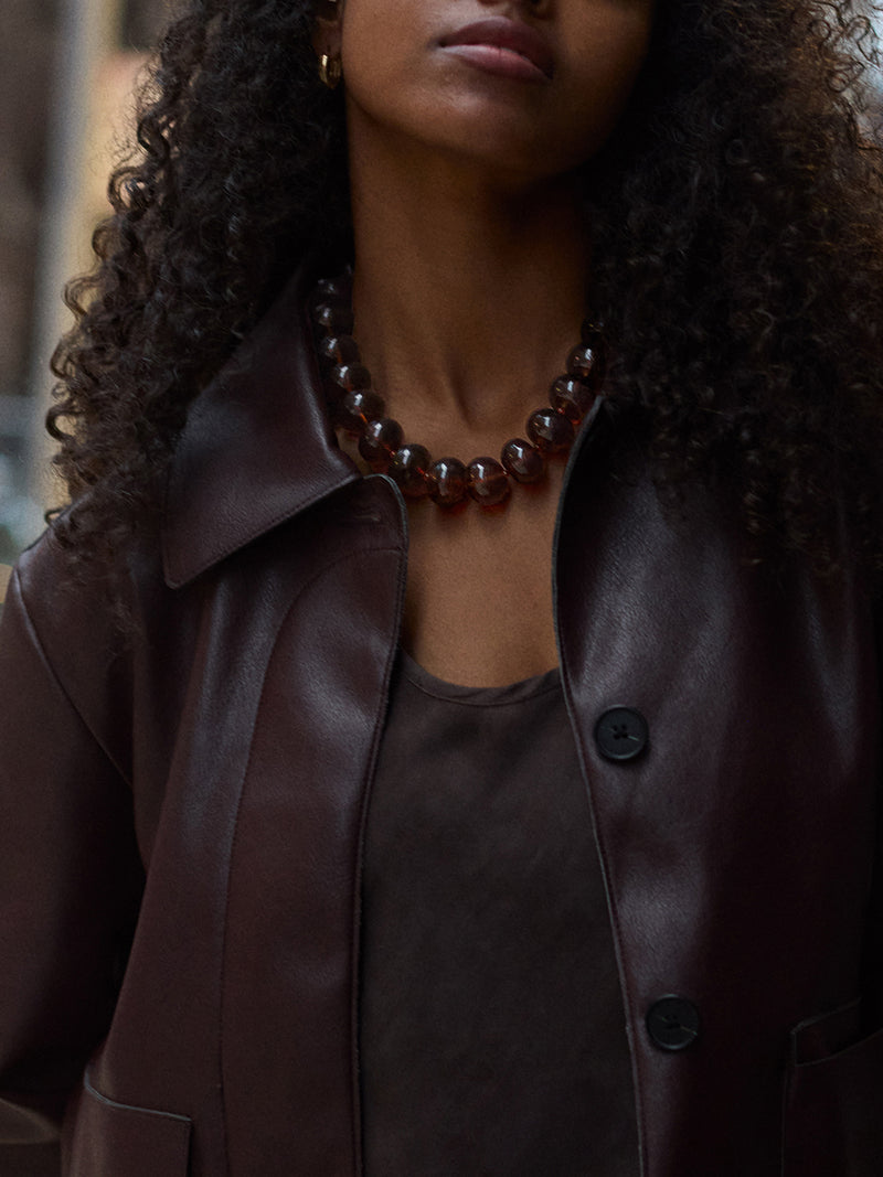 BaubleBar Joan Semi-Precious Necklace - Smoky Quartz - 
    Get Gifting Early: 20% Off 
  
