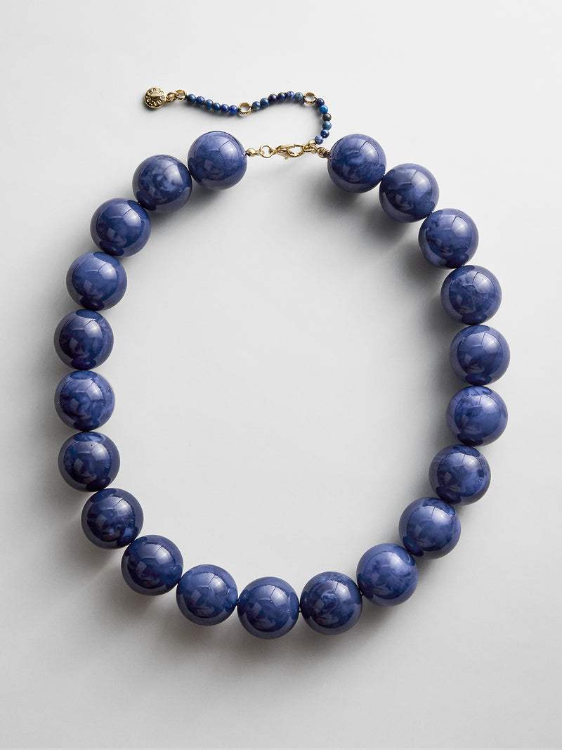 Jane Beaded Necklace - Lapis