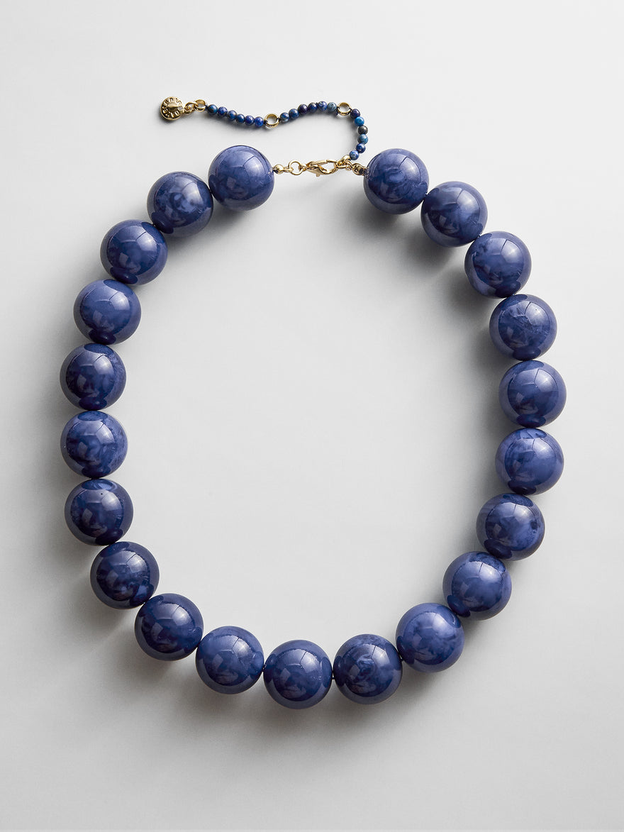Jane Beaded Necklace - Lapis