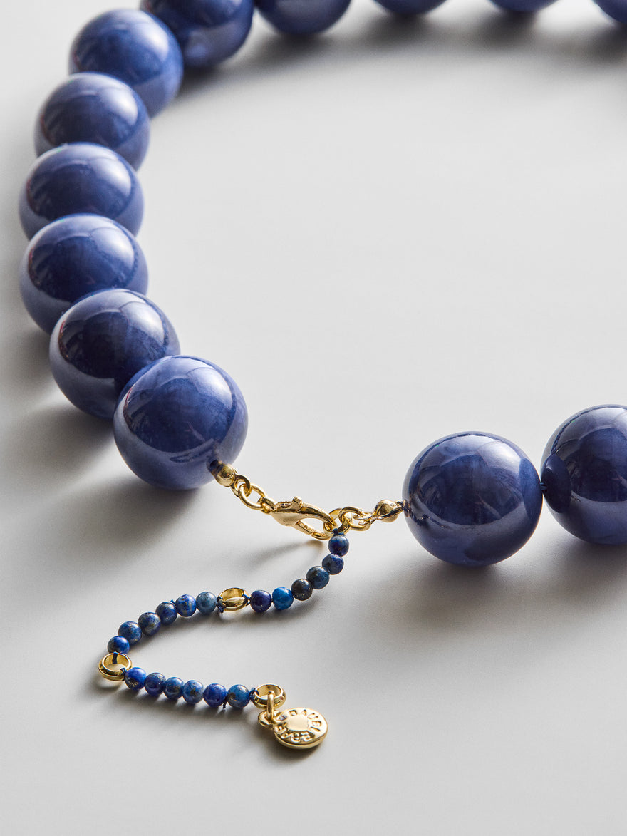 Jane Beaded Necklace - Lapis