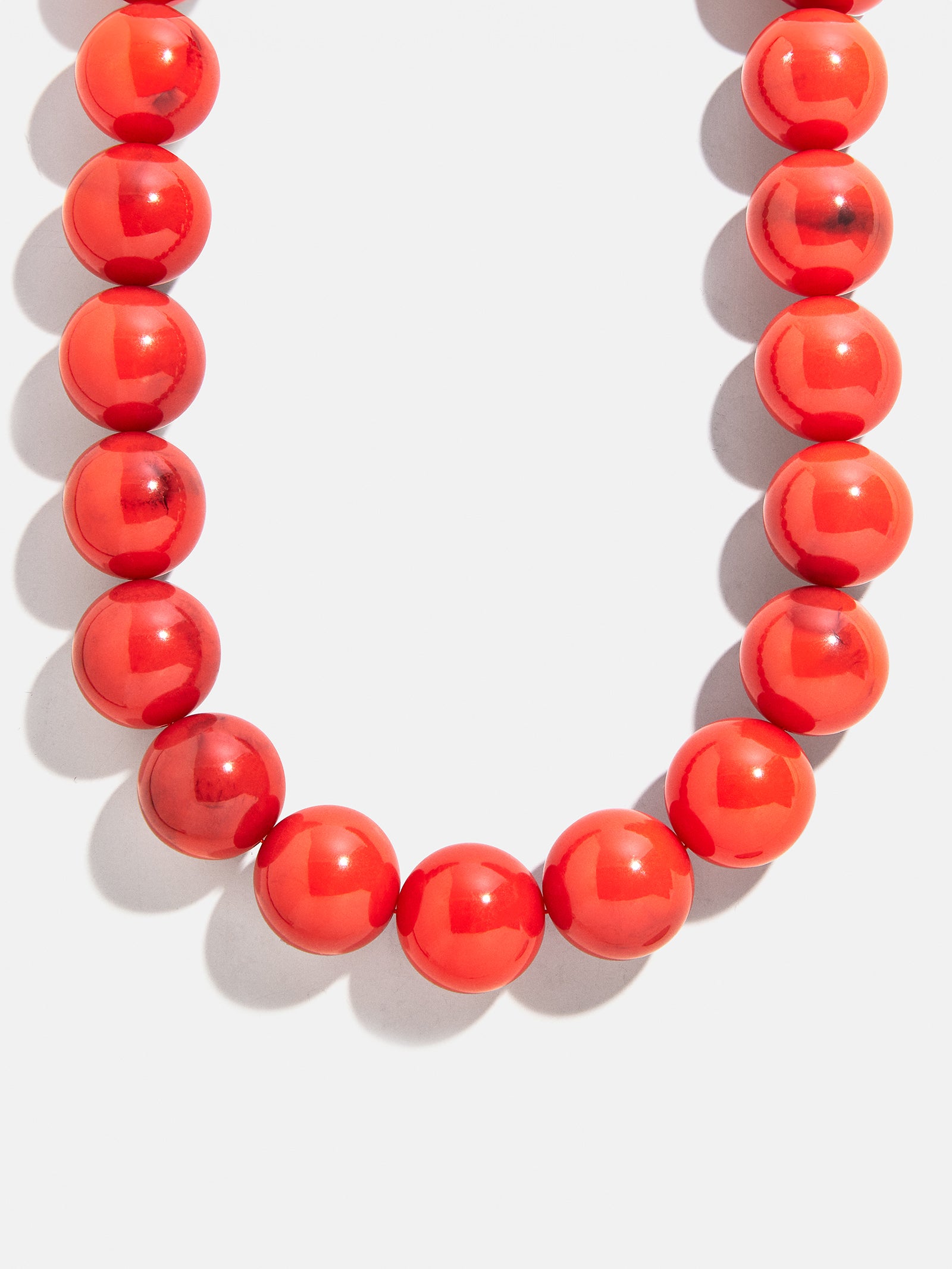 Jane Beaded Necklace - Red Jasper