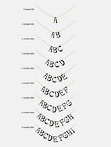 BaubleBar Organic Letter Custom Necklace - Gold/Pavé - 
    Personalized name necklace
  

