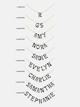 BaubleBar Organic Letter Custom Necklace - Gold/Pavé - 
    Get Gifting Early: 20% Off Custom
  

