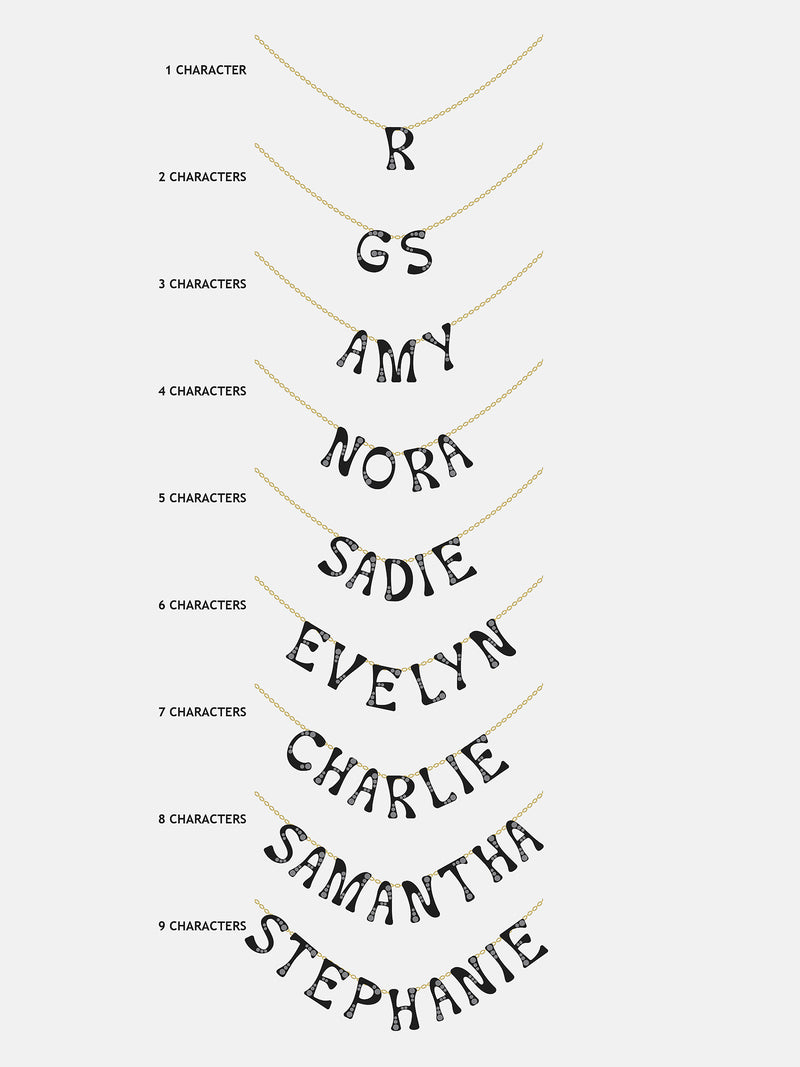 BaubleBar Organic Letter Custom Necklace - Gold/Pavé - 
    Get Gifting Early: 20% Off Custom
  
