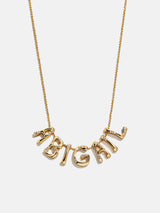 BaubleBar Organic Letter Custom Necklace - Gold/Pavé - 
    Personalized name necklace
  

