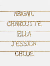 BaubleBar Organic Letter Custom Necklace - Gold/Pavé - 
    Get Gifting Early: 20% Off Custom
  
