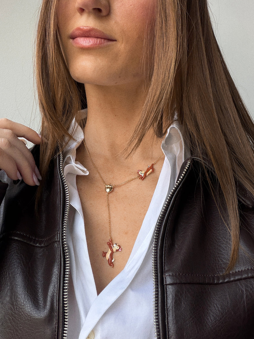 Disney Chip ‘N Dale Dynamic Duo Lariat Necklace - Disney Chip 'N Dale