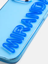 BaubleBar Fine Line Custom iPhone Case - Transparent Blue/Dark Blue - 
    Custom Phone Case
  
