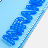 Fine Line Custom iPhone Case - Transparent Blue/Cobalt Blue