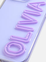 BaubleBar Fine Line Custom iPhone Case - Transparent Purple - 
    Custom Phone Case
  
