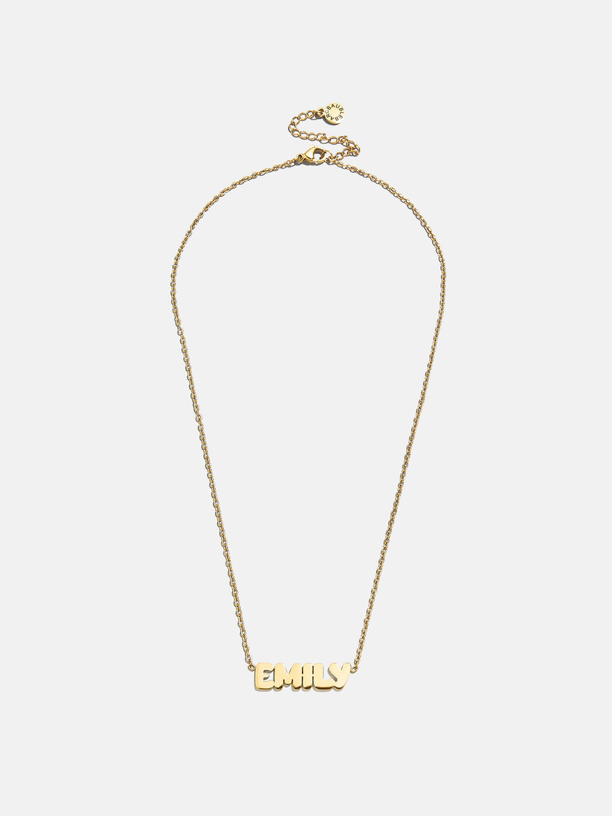 Waterproof Kids’ Custom Nameplate Necklace - Balloon