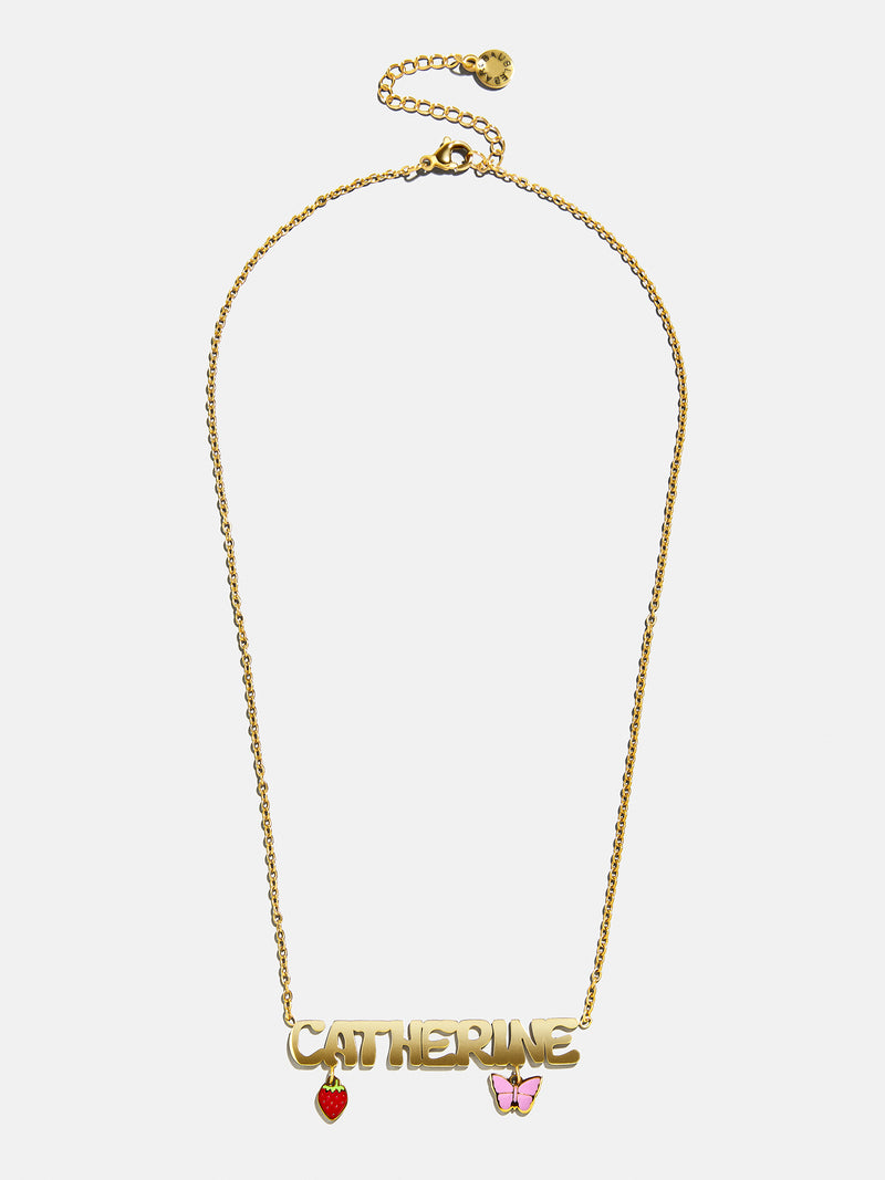 BaubleBar Waterproof Kids’ Custom Nameplate Charm Necklace - Gold - 
    25% Off Custom Gifts: The Annual Custom Event
  
