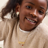 Waterproof Kids’ Custom Nameplate Charm Necklace - Gold