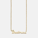 Waterproof Kids’ Custom Nameplate Necklace - Cursive
