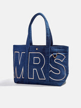 BaubleBar Desert Tan - 
    Personalized canvas tote bag with custom embroidered initials 
  
