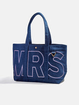 BaubleBar Lilac - 
    Personalized canvas tote bag with custom embroidered initials 
  
