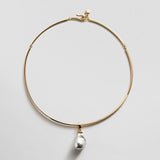 Teagan Pearl Collar Necklace - Gold/Pearl