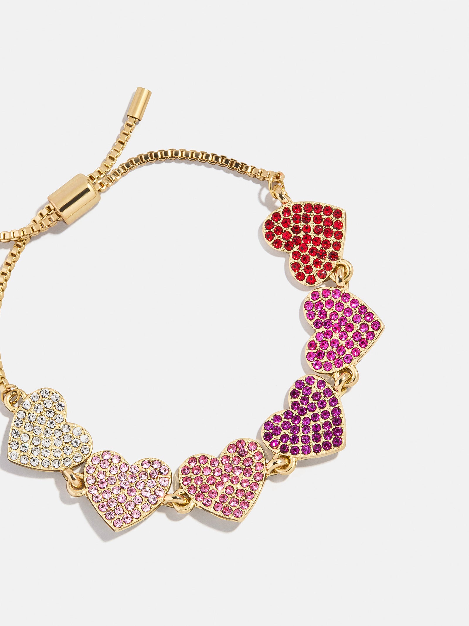 Hearts for Days Kids' Crystal Heart Bracelet - Pink Multi