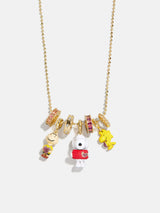 BaubleBar Peanuts Charm Necklace - Gold/Pavé - 
    Gold chain for necklace layers 
  
